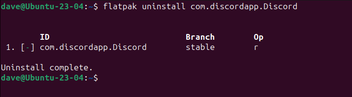 Desinstalando o Discord Flatpak