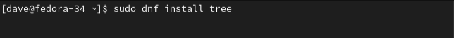 Instalando árvore no Fedora