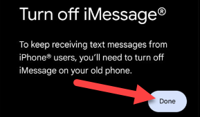 Desligue o iMessage.