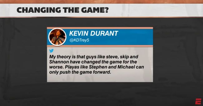 Tweet na ESPN First Take.