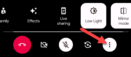 Recursos de videochamada do Google Meet.