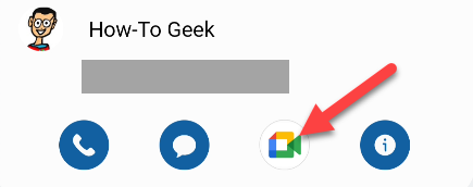Toque no ícone do Google Meet.