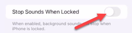 Ative a opção "Parar sons quando bloqueado".