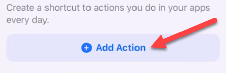 Toque em "Adicionar ação".