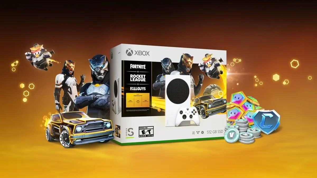 Arte do pacote Xbox Series S Gilded Hunter