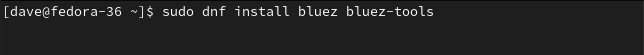 Instalando BlueZ no Fedora