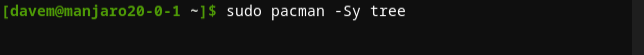 Instalando árvore no Manjaro