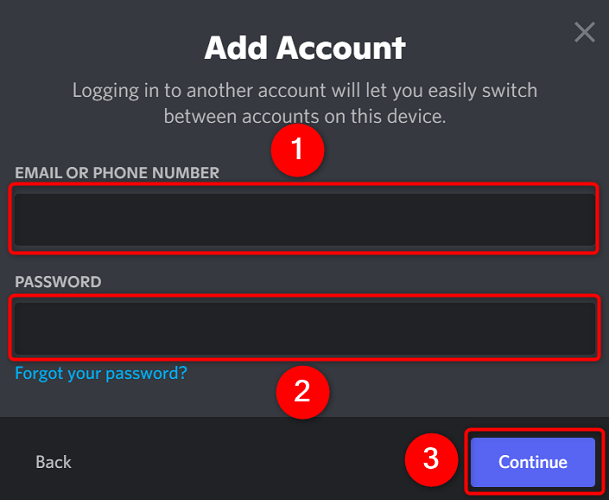 Insira os dados de login e clique em