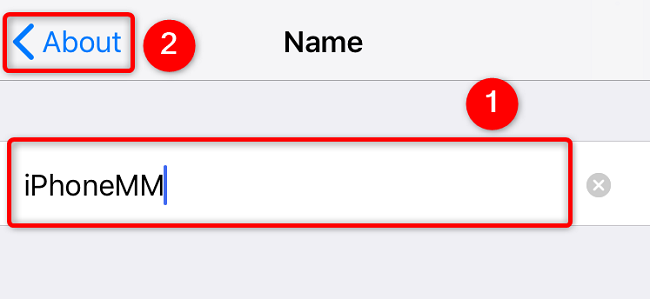 Altere o nome do ponto de acesso em um iPhone.