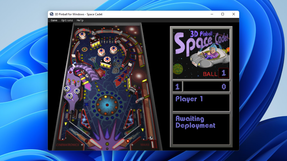 Pinball 3D para Windows no Windows 11