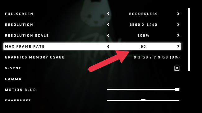 Configurações de gráficos perdidos