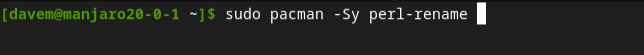 Instalando perl-rename no Manjaro