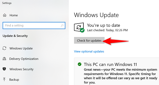 Encontre drivers com o Windows Update.