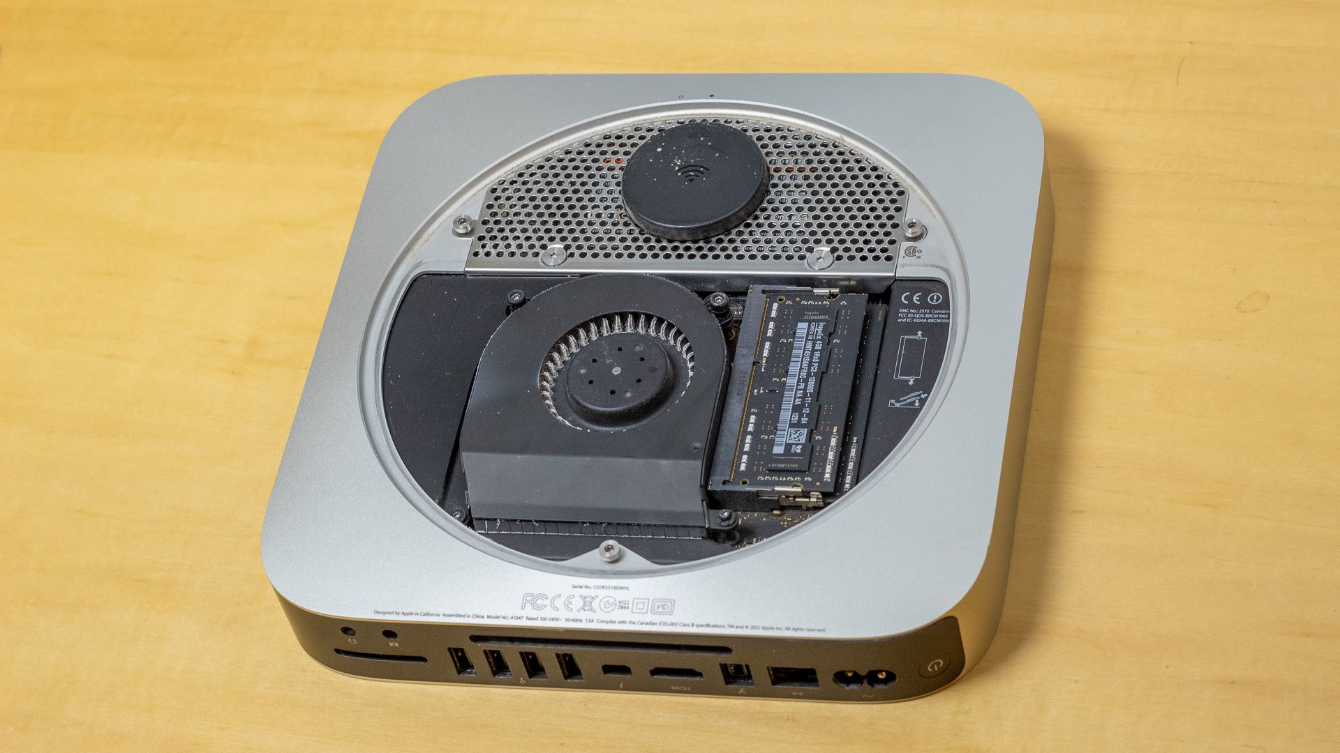 RAM fica dentro de um Apple Mac Mini