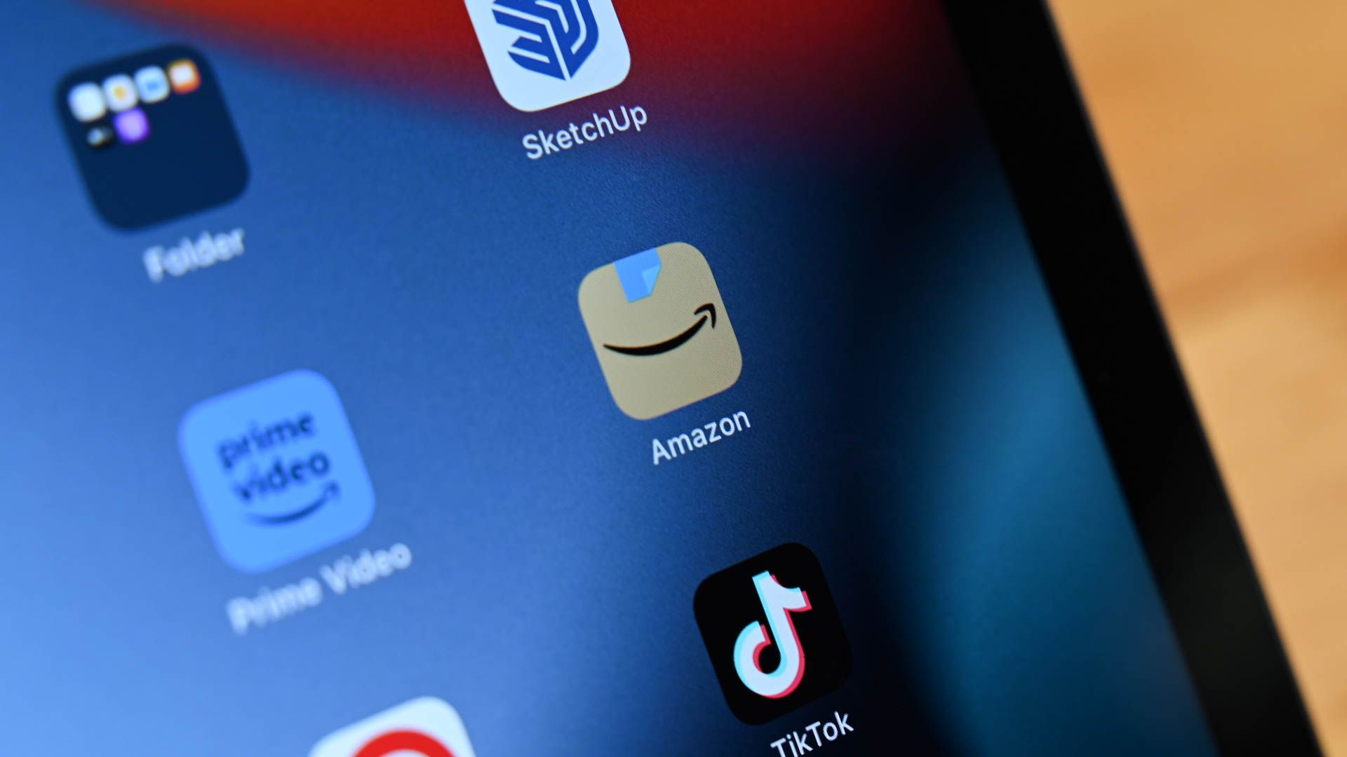 O aplicativo Amazon em um iPad