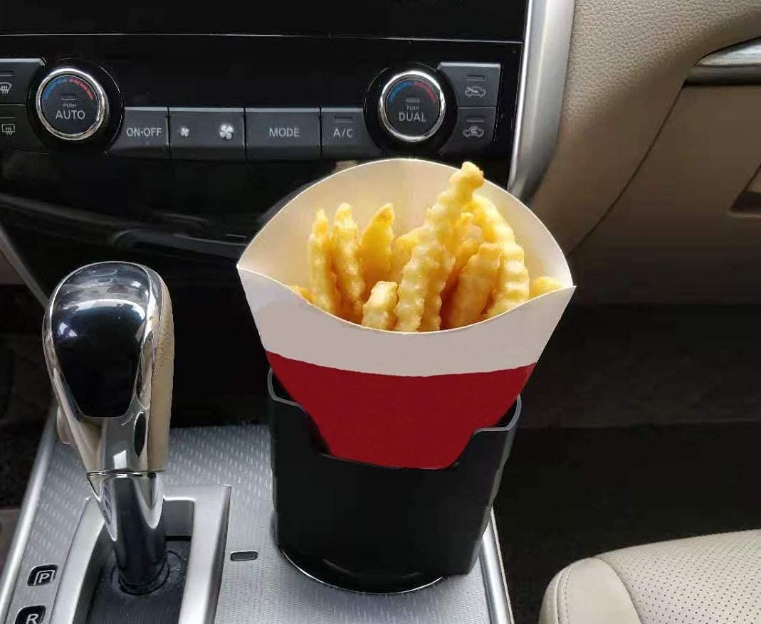 Suporte para batatas fritas no carro