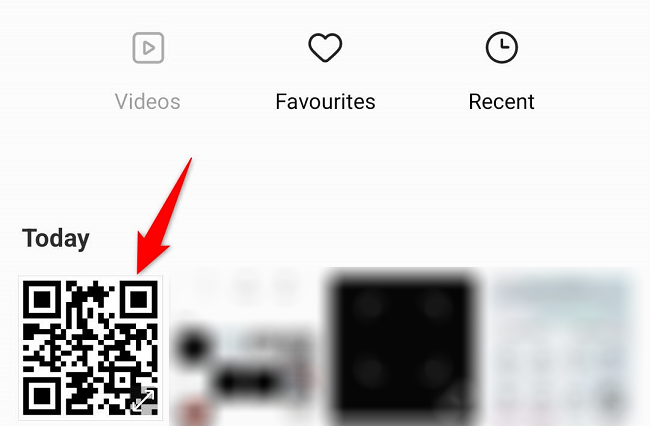 Escolha uma imagem de código QR.