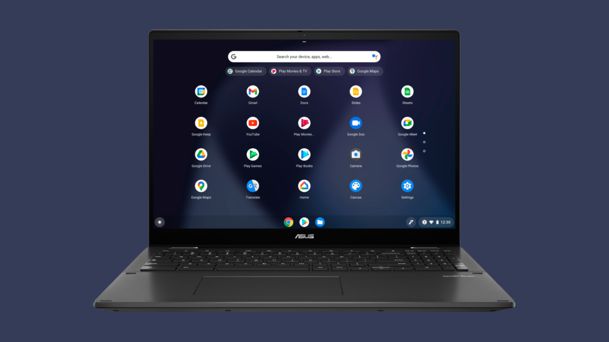 Imagem do produto Chromebook com tela sensível ao toque 2 em 1 ASUS de 16 polegadas