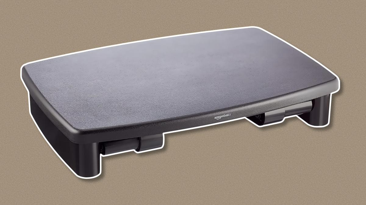 Imagem do produto do suporte de mesa ajustável para computador Amazon Basics