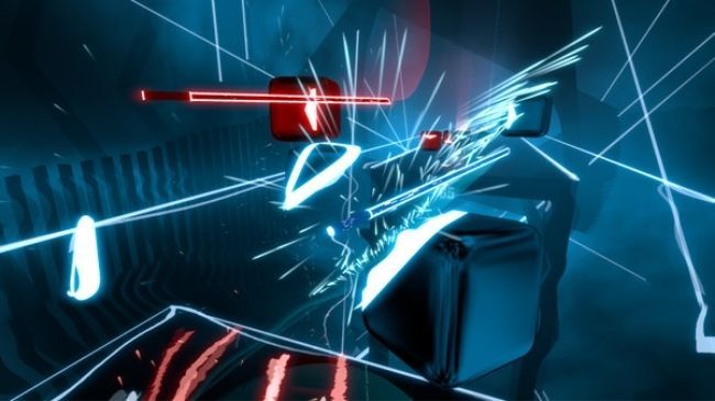 Captura de tela do Beat Saber