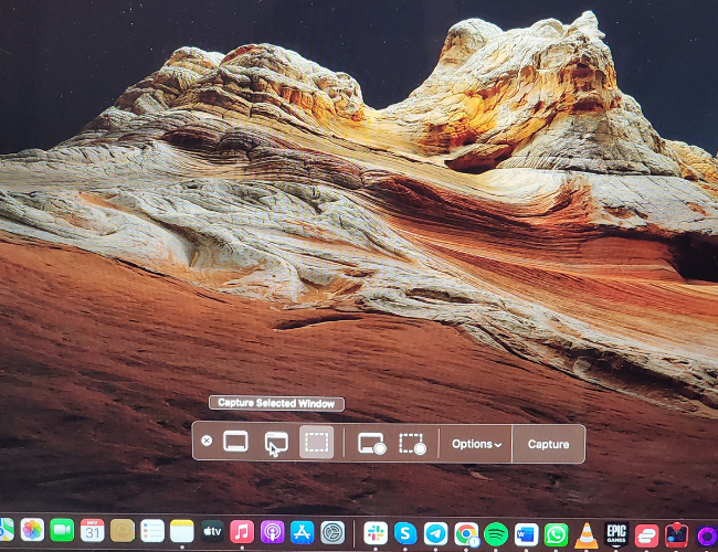 Capturando janela selecionada no macOS