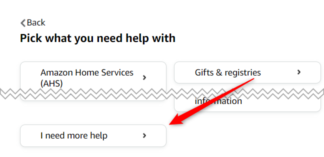 Clique em Preciso de mais ajuda.