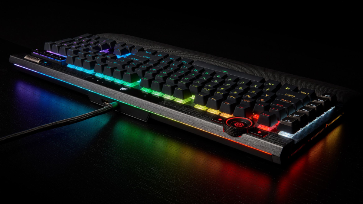 Imagem do produto do teclado mecânico com fio Corsair K100