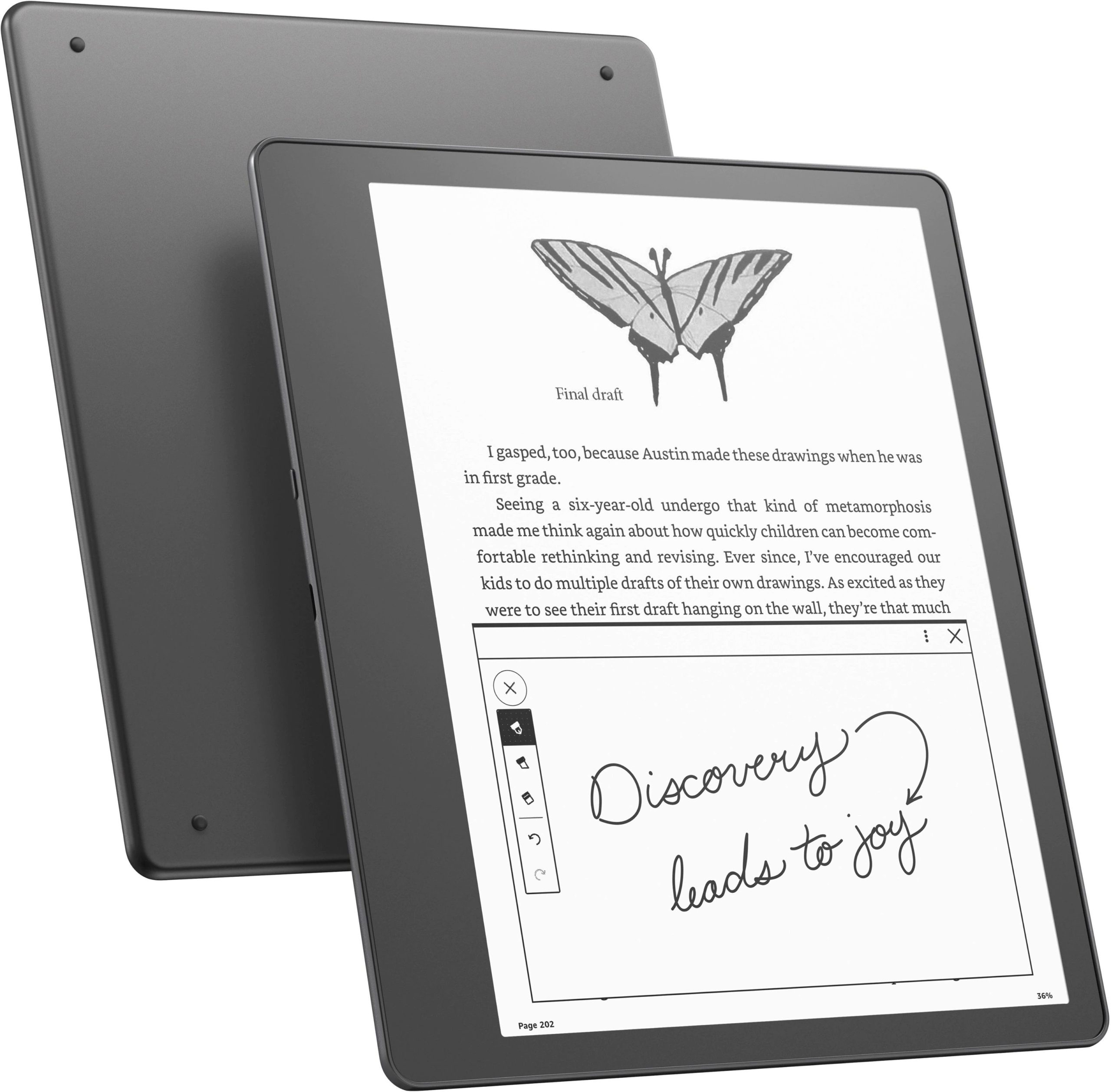 Kindle Scribe frente e verso