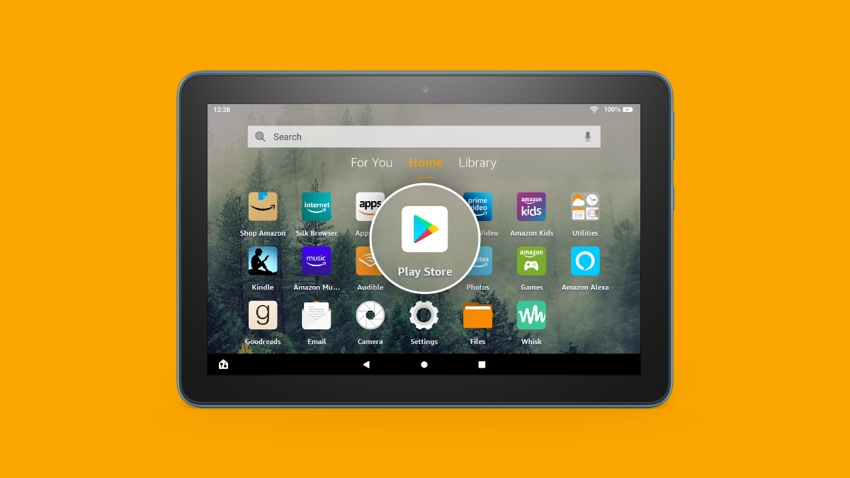 Tablet Amazon Fire.