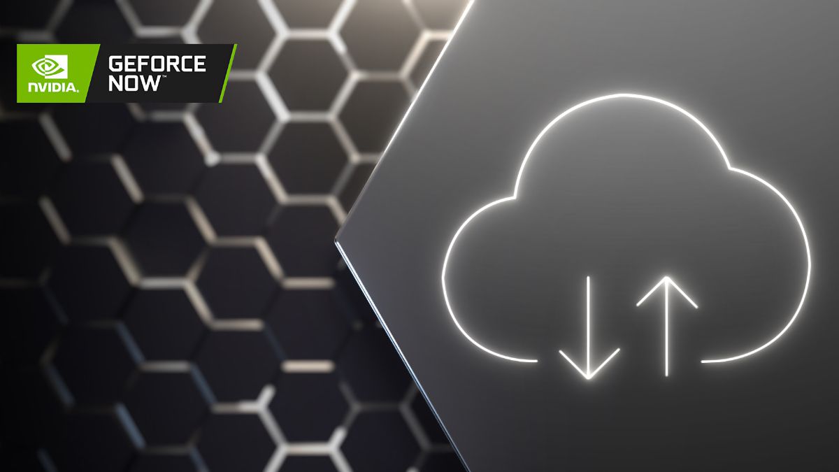Gráfico GeForce Now apresentando um ícone de nuvem