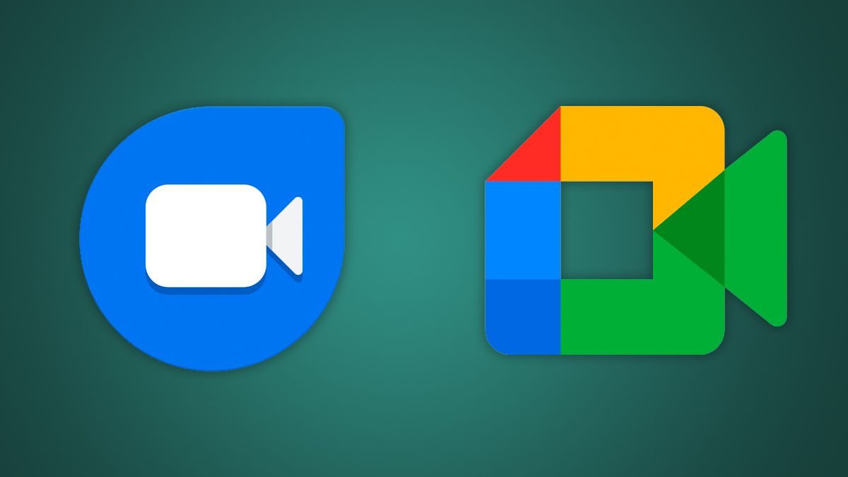 Logotipos do Google Meet e Duo