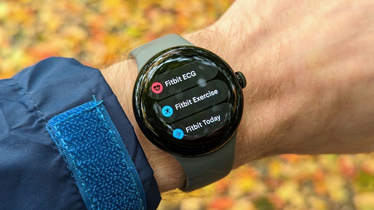 Aplicativos Fitbit no Pixel Watch.