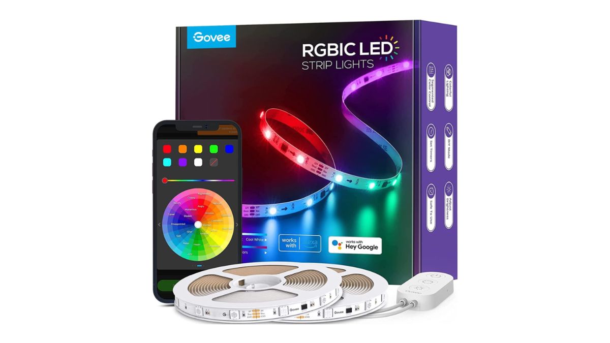 Luzes de tira LED Govee RGBIC Amazon Page