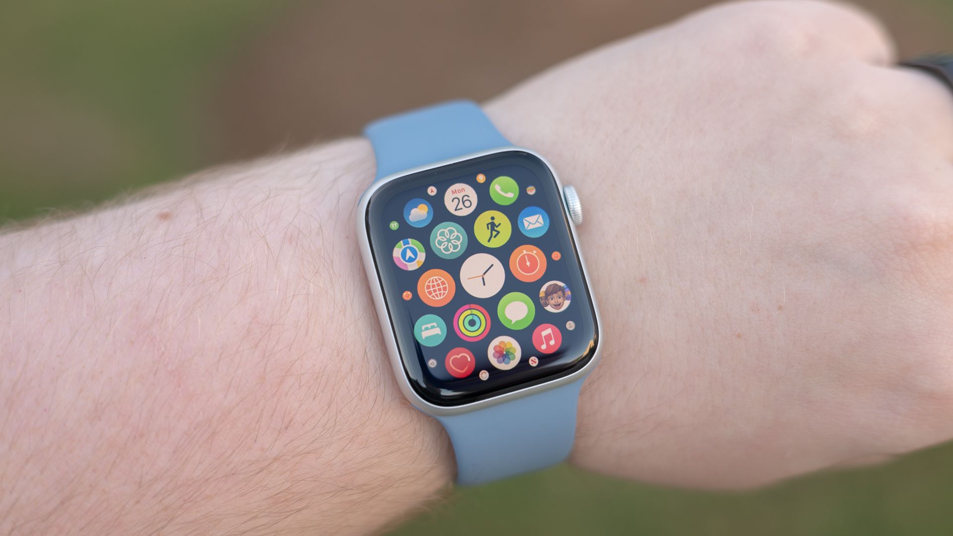 Gaveta de aplicativos Grid no Apple Watch SE 2022
