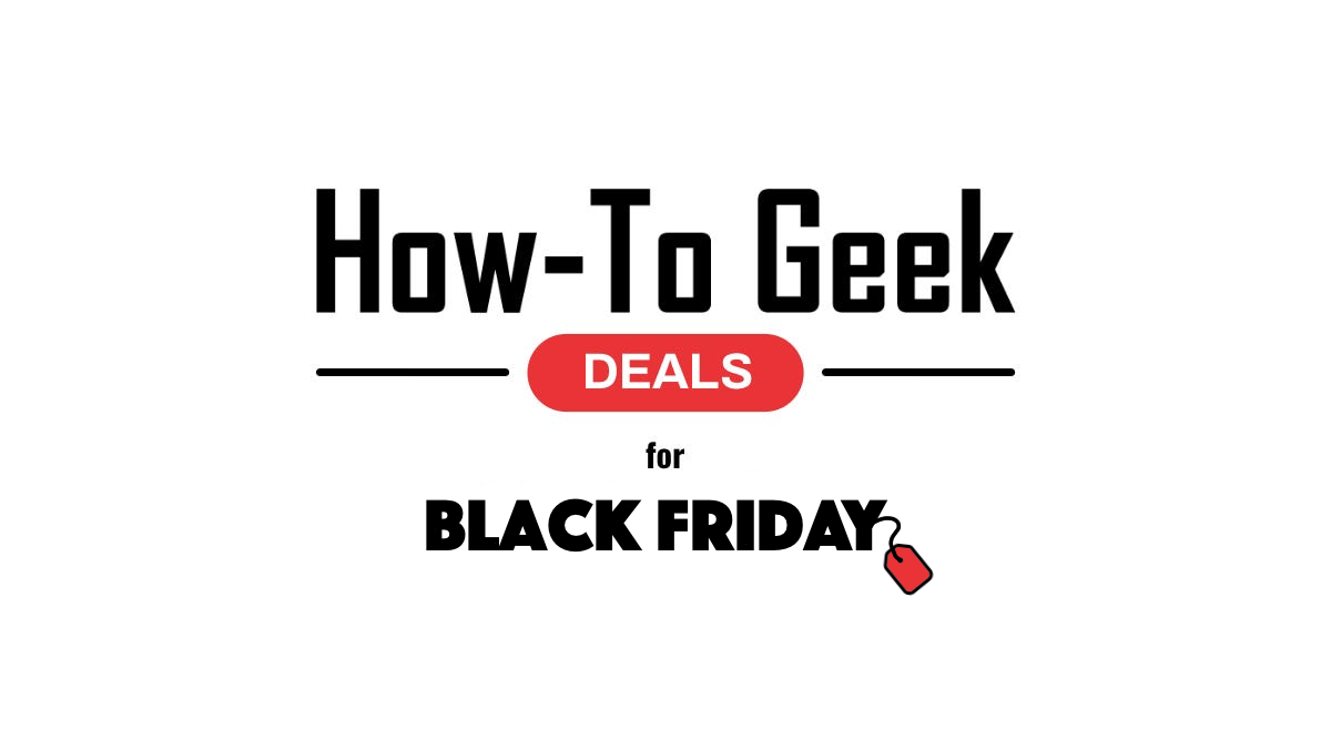 Logotipo How-To Geek Deals com etiqueta Black Friday