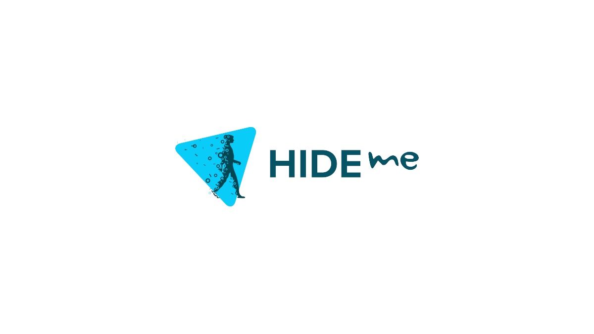 Logotipo Hide.me em fundo branco
