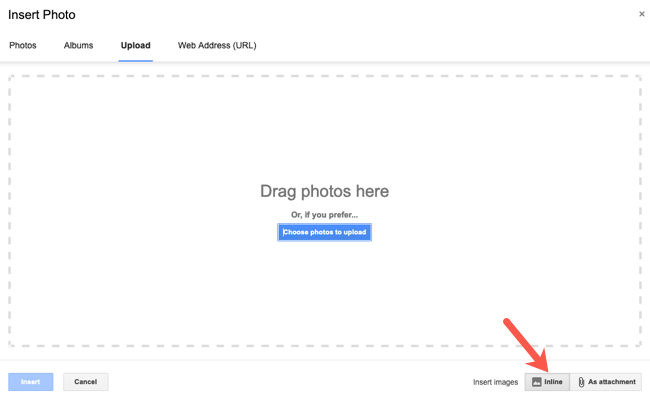 Opções de localização de fotos