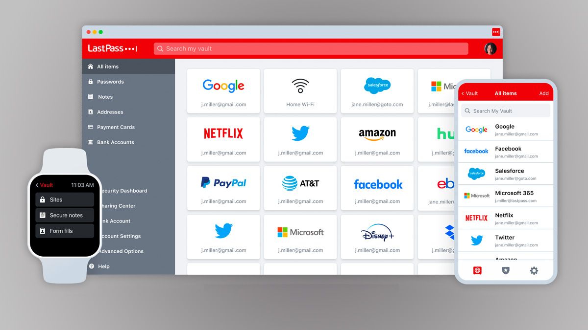 LastPass em vários dispositivos