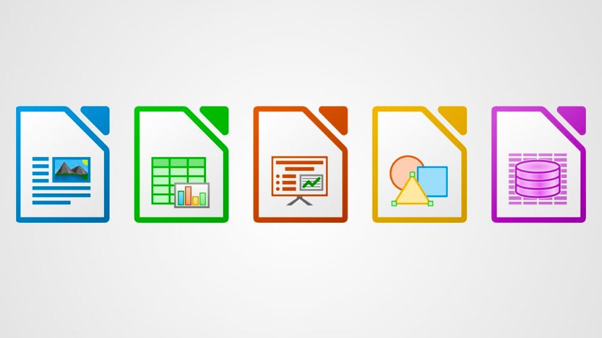 Ícones do aplicativo LibreOffice