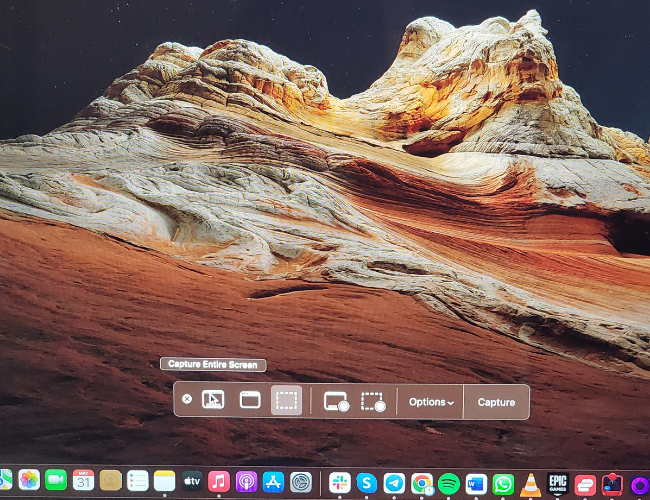 Capturando a tela inteira no MacOS