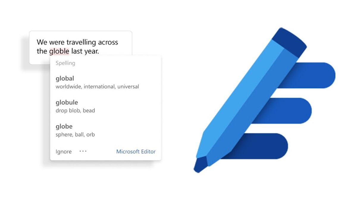 Editor Microsoft com correções ortográficas