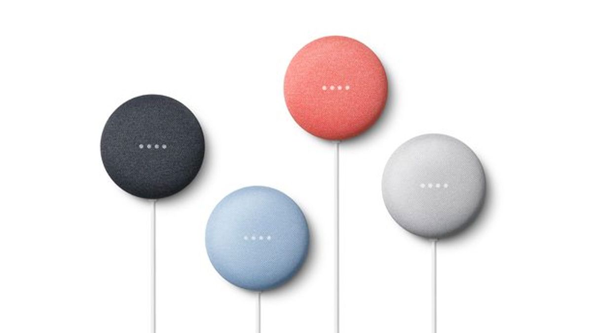 Alto-falante Google Nest Mini em quatro cores