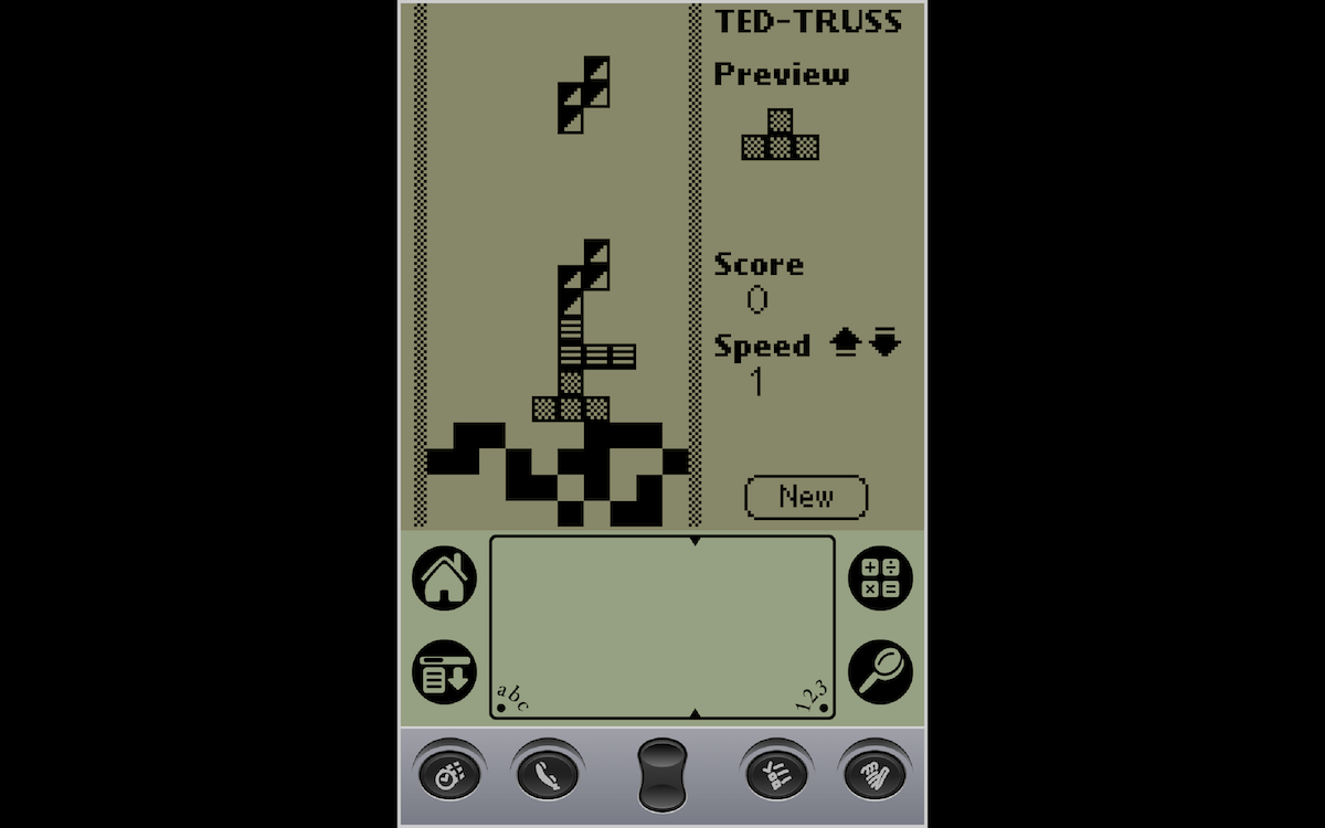 Clone de Tetris no emulador