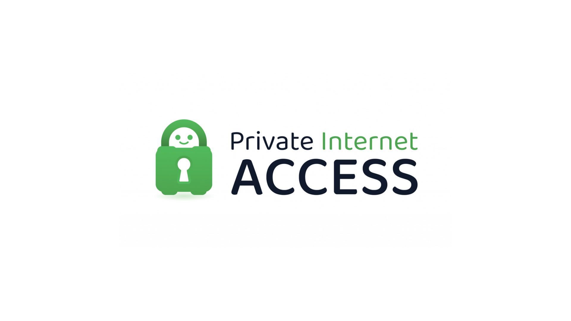 Logotipo de acesso privado à Internet em um fundo branco