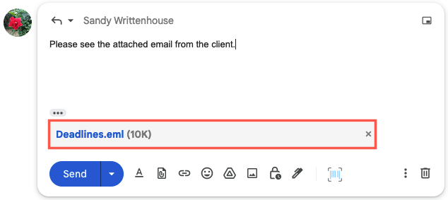E-mail anexado à resposta no Gmail