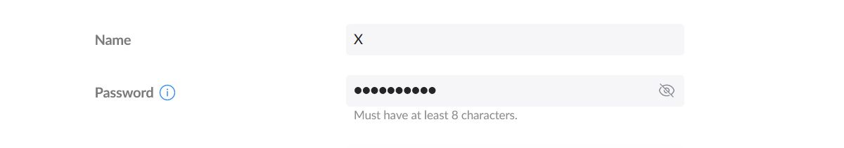 Um exemplo do SSID mais curto possível, um único caractere.