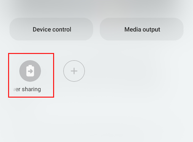 Alterne o recurso abrindo o painel de notificação e selecionando Wireless PowerShare.