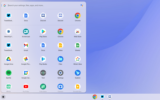 Iniciador do Chrome OS.