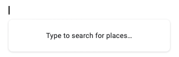 Digite para pesquisar um lugar no Google Docs