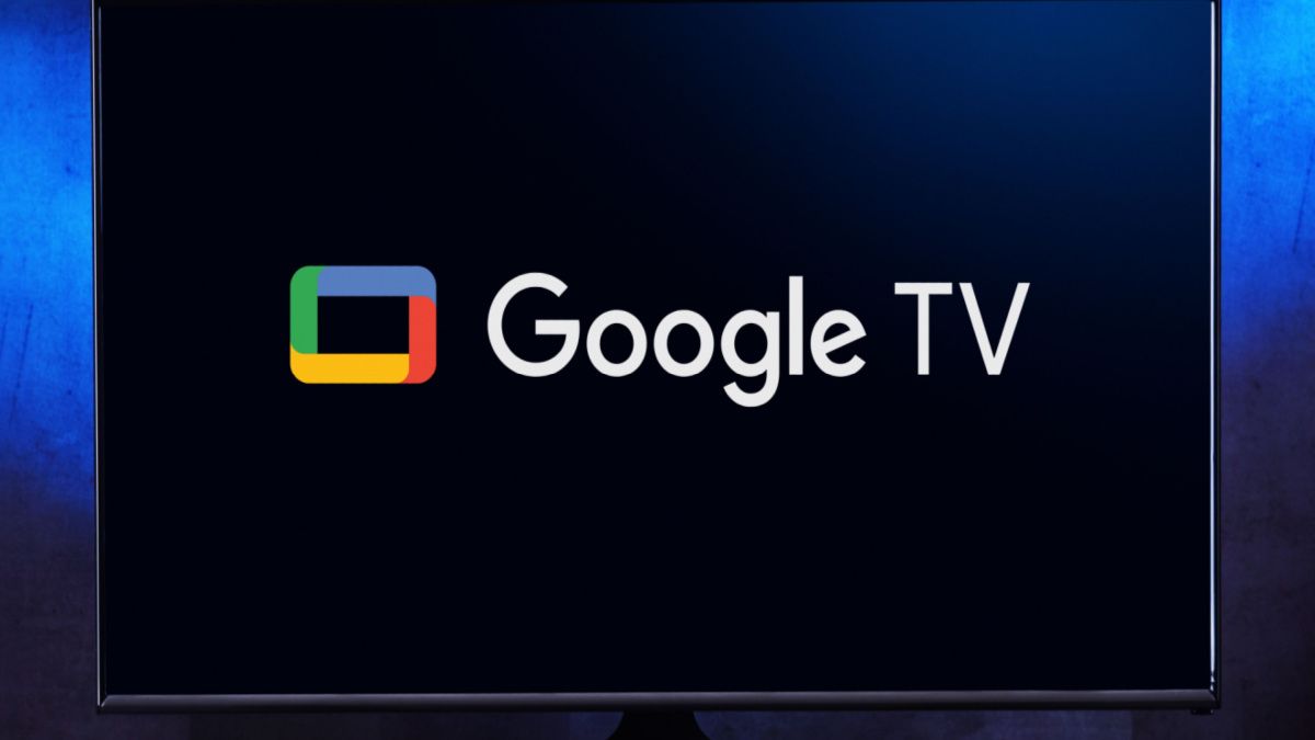 Logotipo do Google TV.